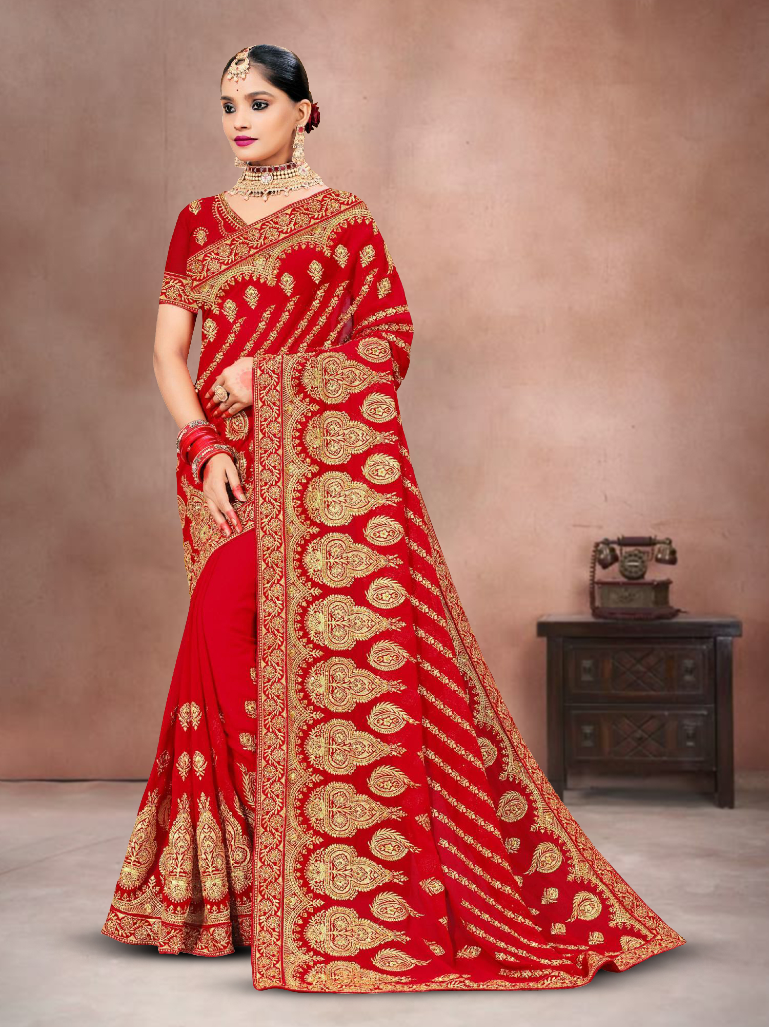 Banarasi Saree Mahogany Maroon Banarasi Saree saree online